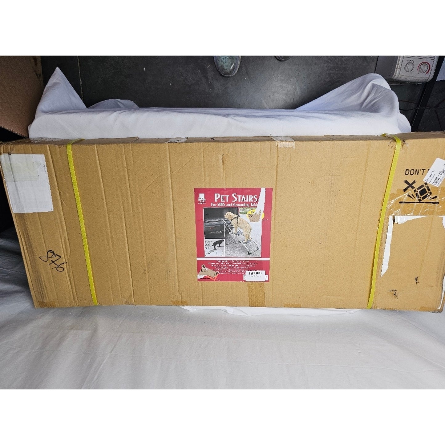 Master Equipment TP38403 Steel Portable Pet Stairs for Older Dogs, 30" height=