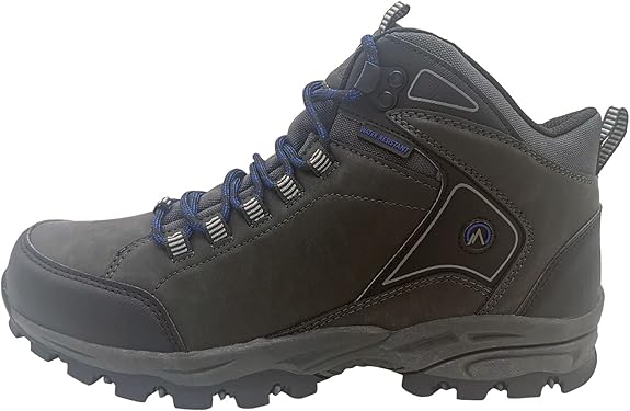 Nevados Glacier Men's Water Resistant Hiking Boots - Grey/Black, Size 8