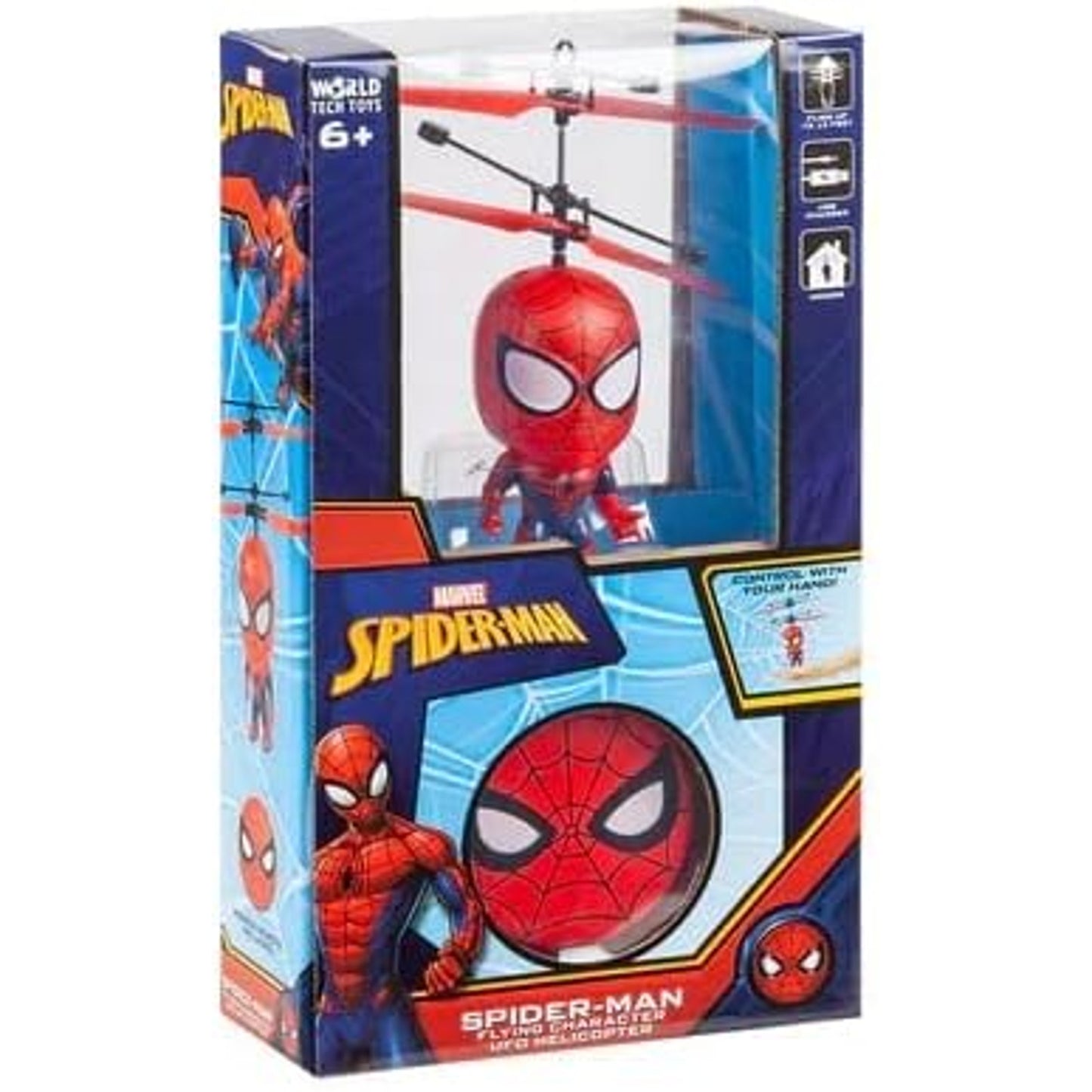 Marvel 3.5 Inch: Spider-Man Flying Figure IR Helicopter (Marvel, Spider-Man)