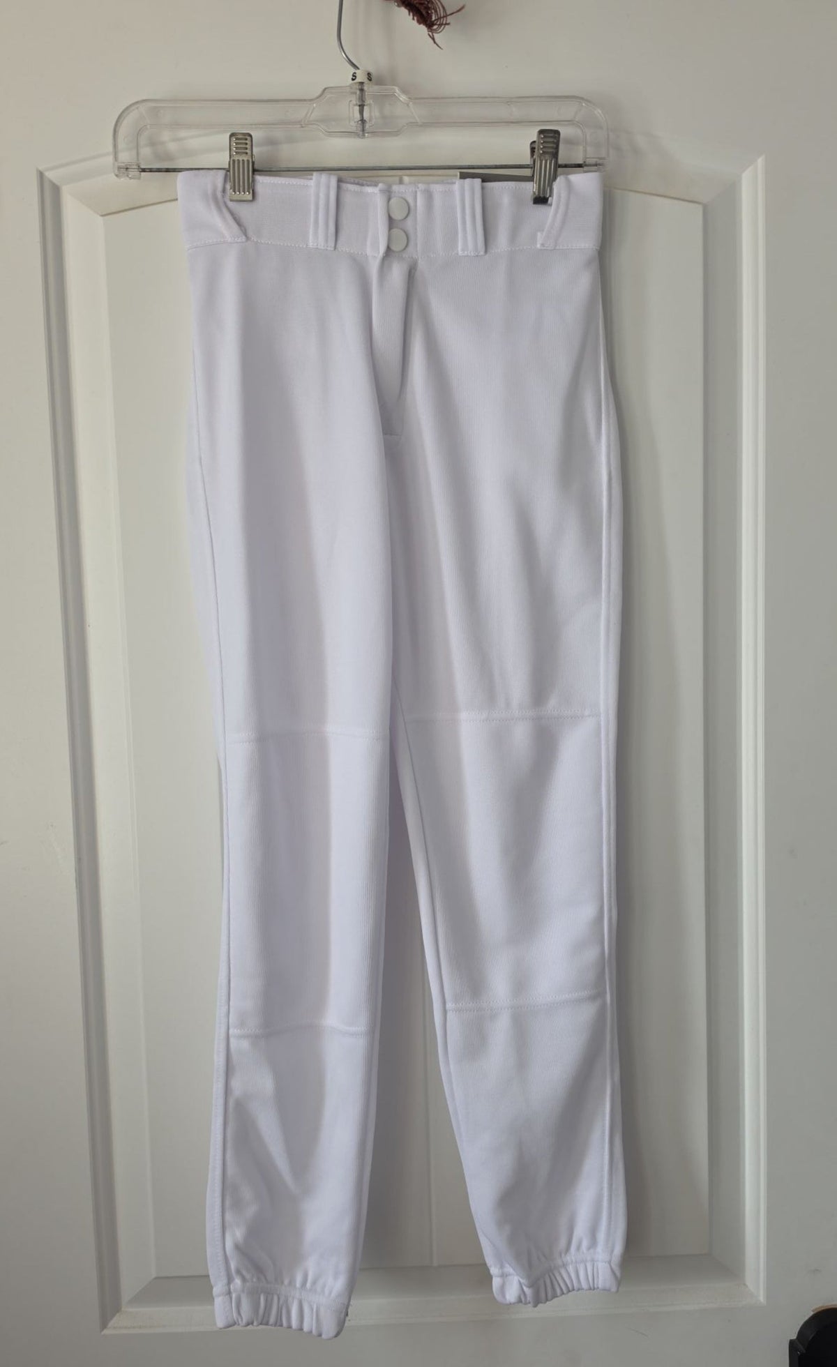 Easton Youth Hit and Run Elastic-Bottom Baseball Pants - White