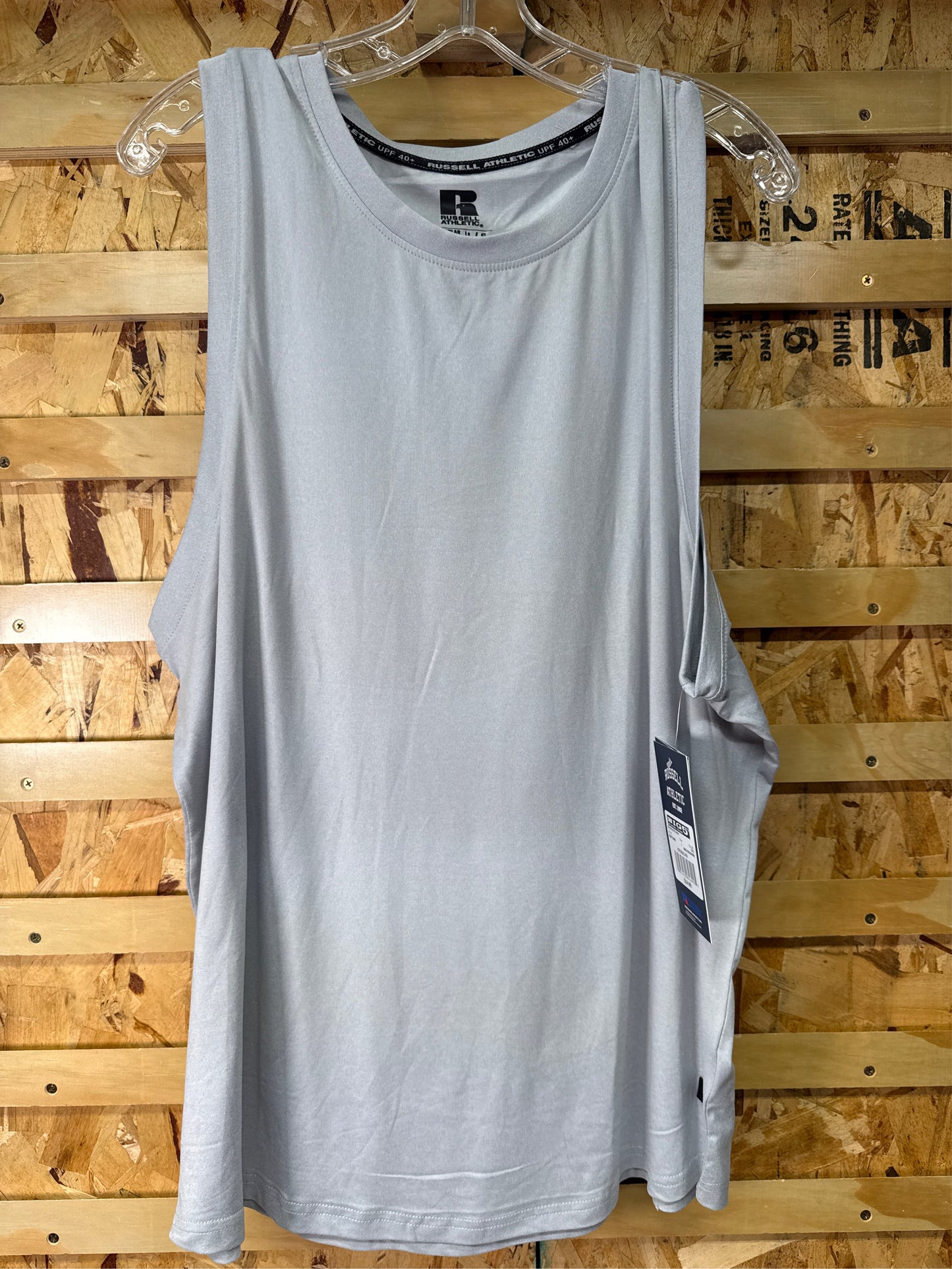 Russell Athletic Men's Elite Sleeveless Tank Top - Gray, Large