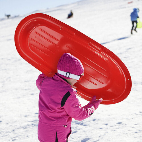 ERA Manitou X 48-Inch Lightweight Single-Rider Snow Sled, Red