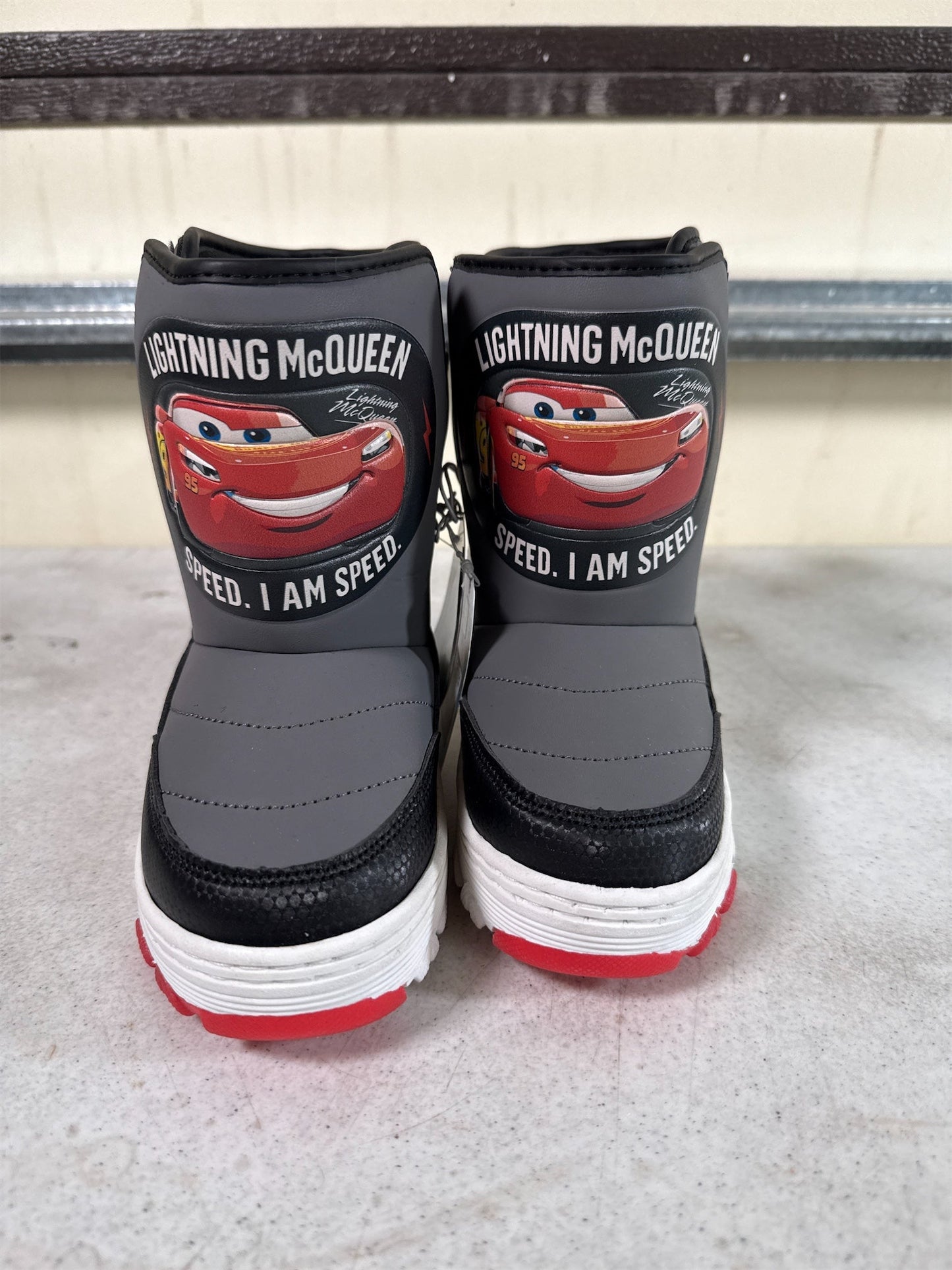 Disney Pixar Cars Lightning McQueen Boys' Snow Boots - Size 12
