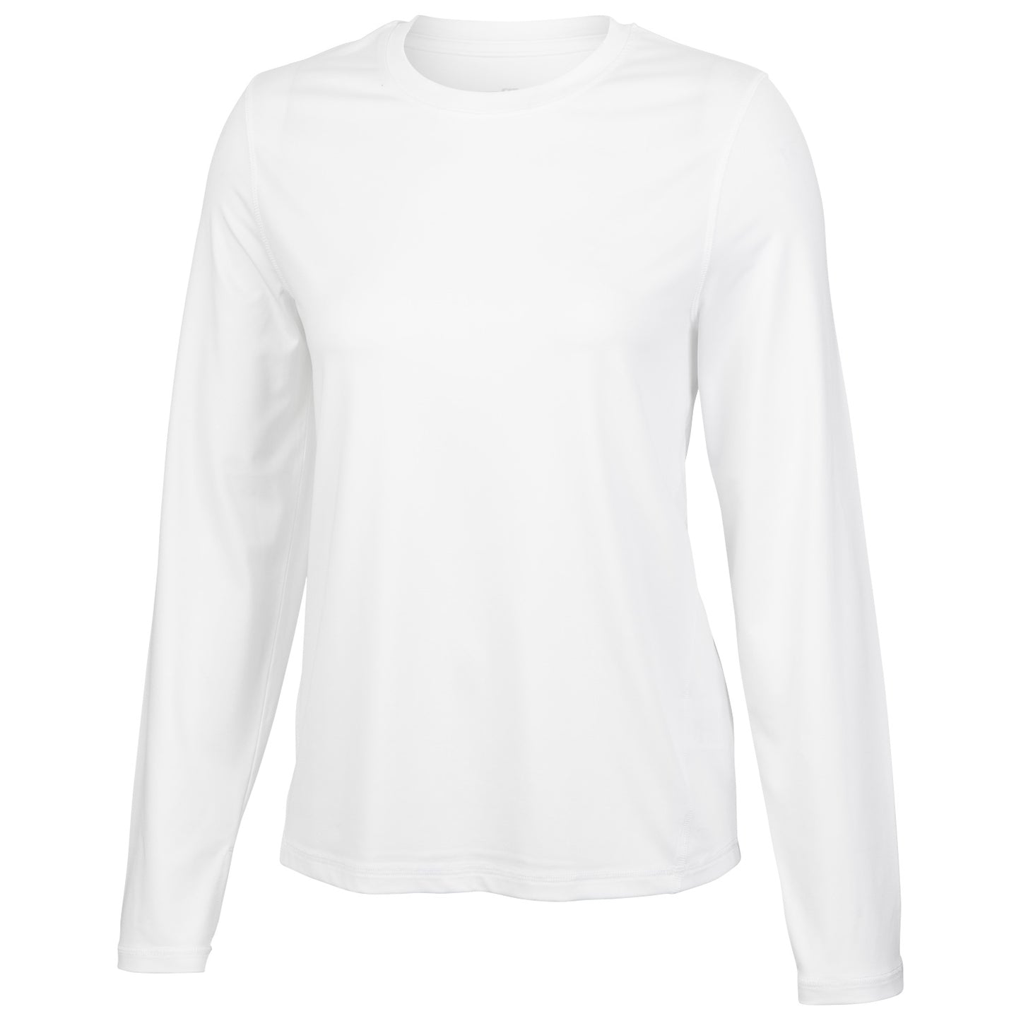Fit Essentials Women's Long-Sleeve Performance Crewneck Tee - White, Size M