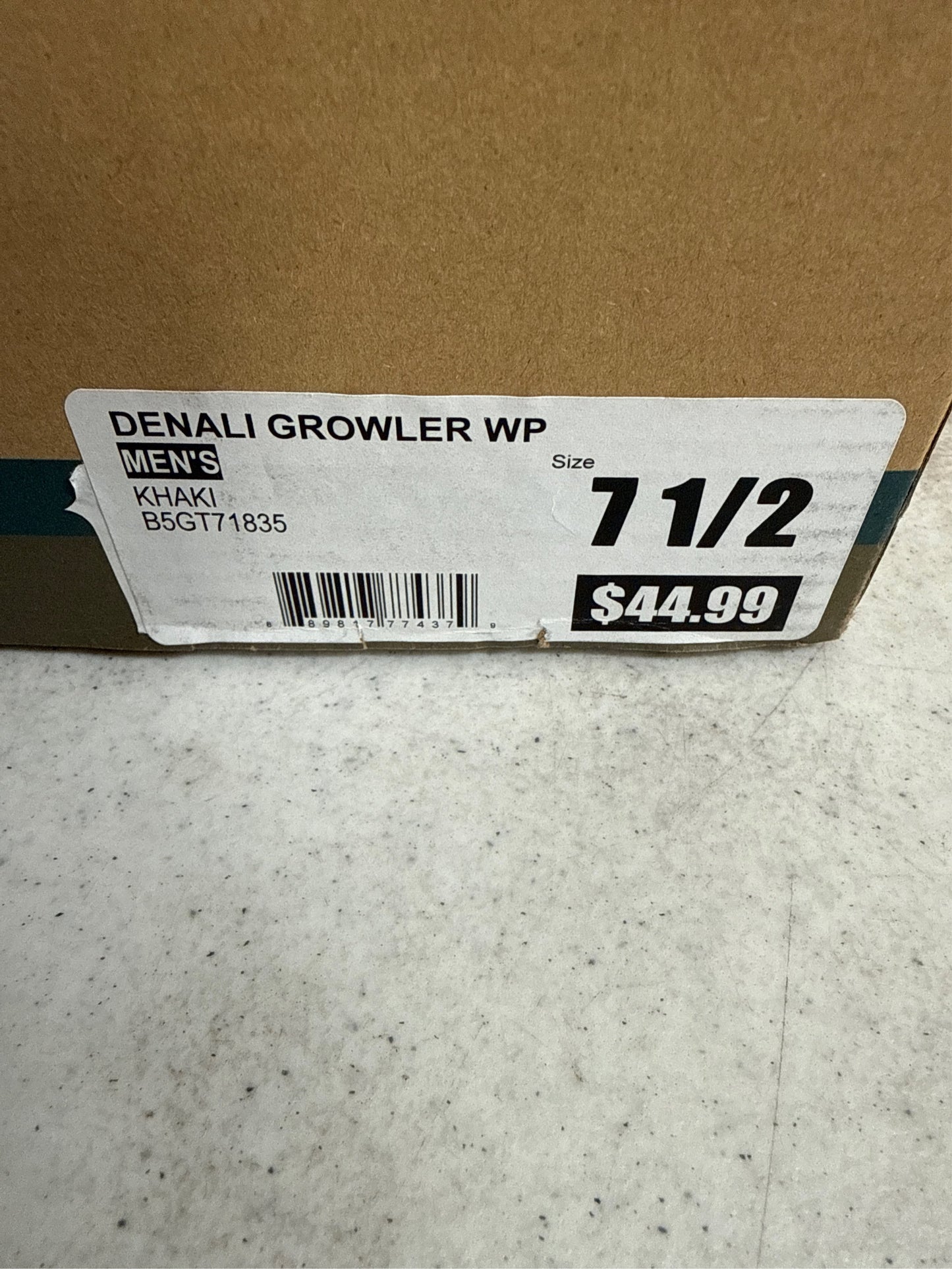 Denali Growler Men's Waterproof Tactical Service Boots - Khaki, Size 7.5