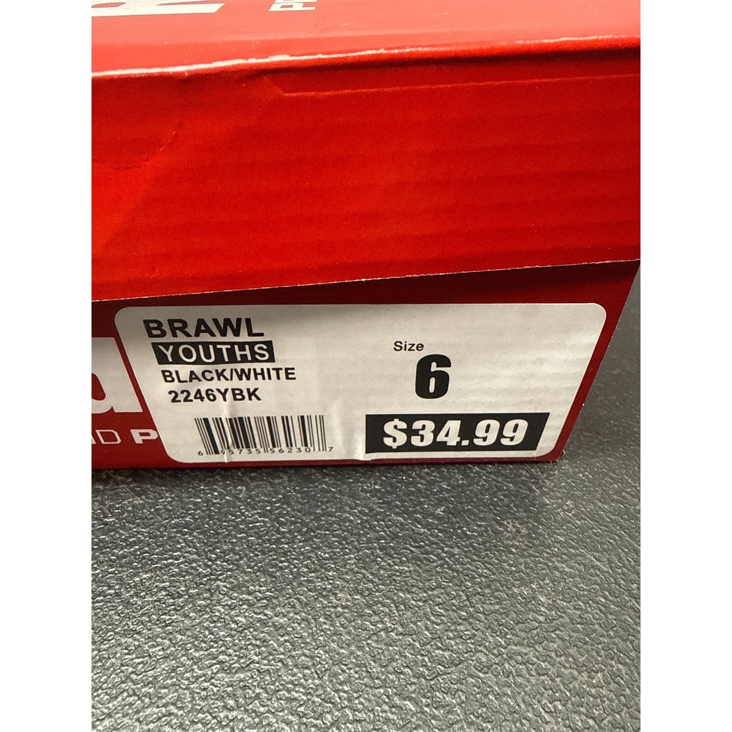 Riddell Brawl Youth RM Football Cleats - Lightweight & Durable Performance- 6