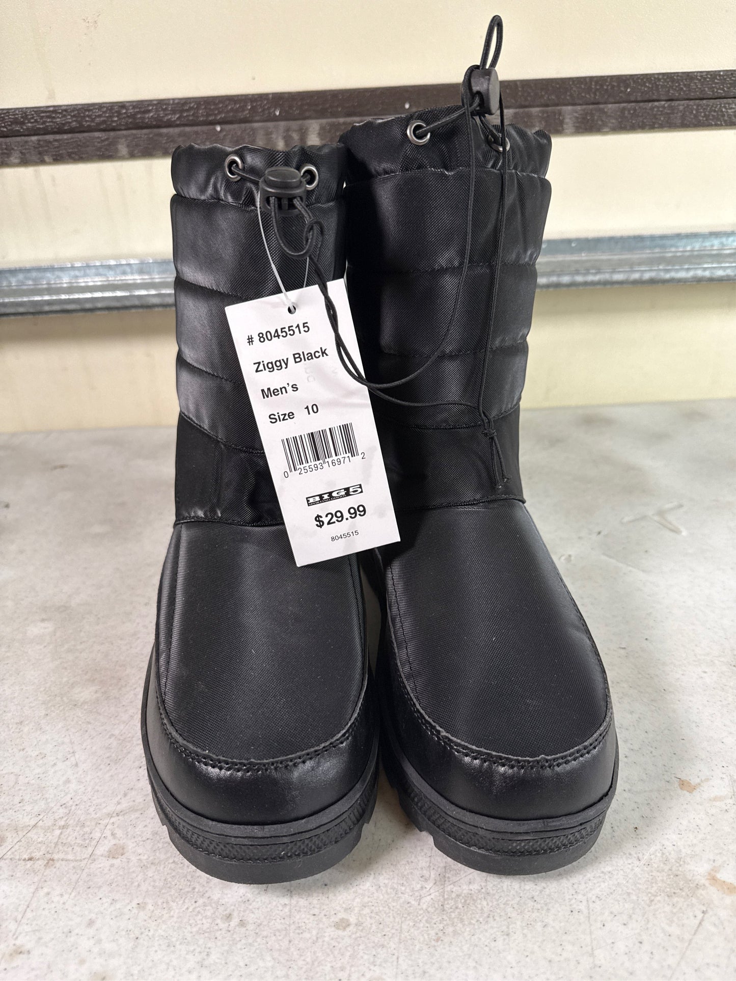 Rugged Exposure Ziggy II Men's Winter Boots - Black, Size 10