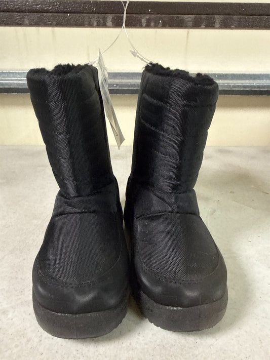 Junior Boys' Black Snow Boots - Size 9