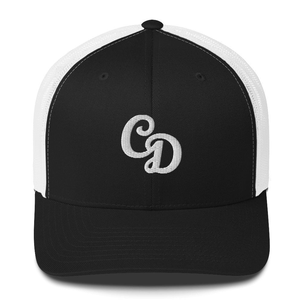 Casual Dinker- Black CD Logo, Trucker SnapBack Pickleball Hat