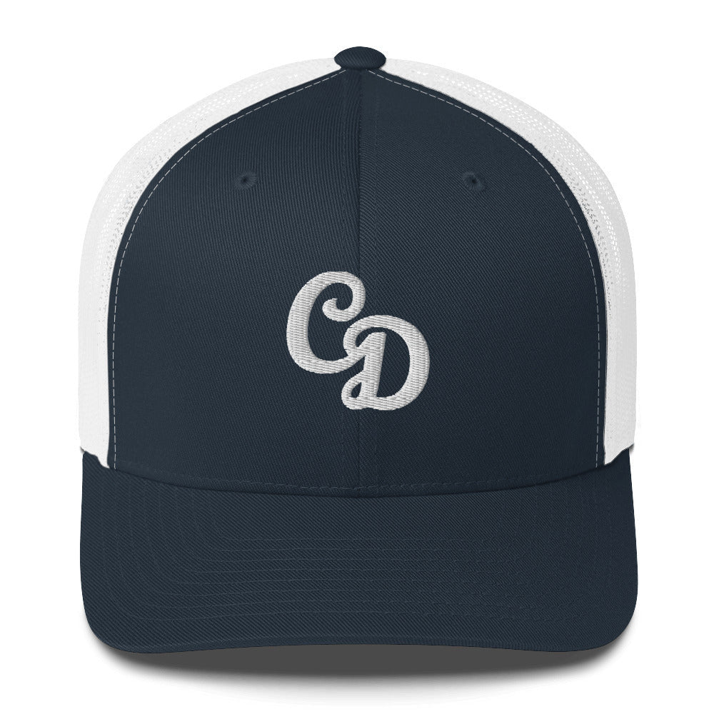 Casual Dinker- Blue CD Logo, Trucker SnapBack Pickleball Hat