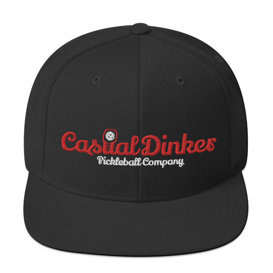 Casual Dinker- CDPB SnapBack Pickleball Hat, Black