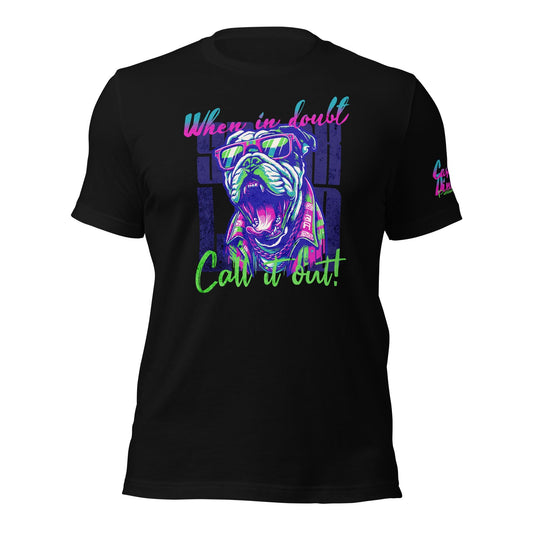 Casual Dinker- Call It Out, Pickleball T-Shirt, Black, Unisex