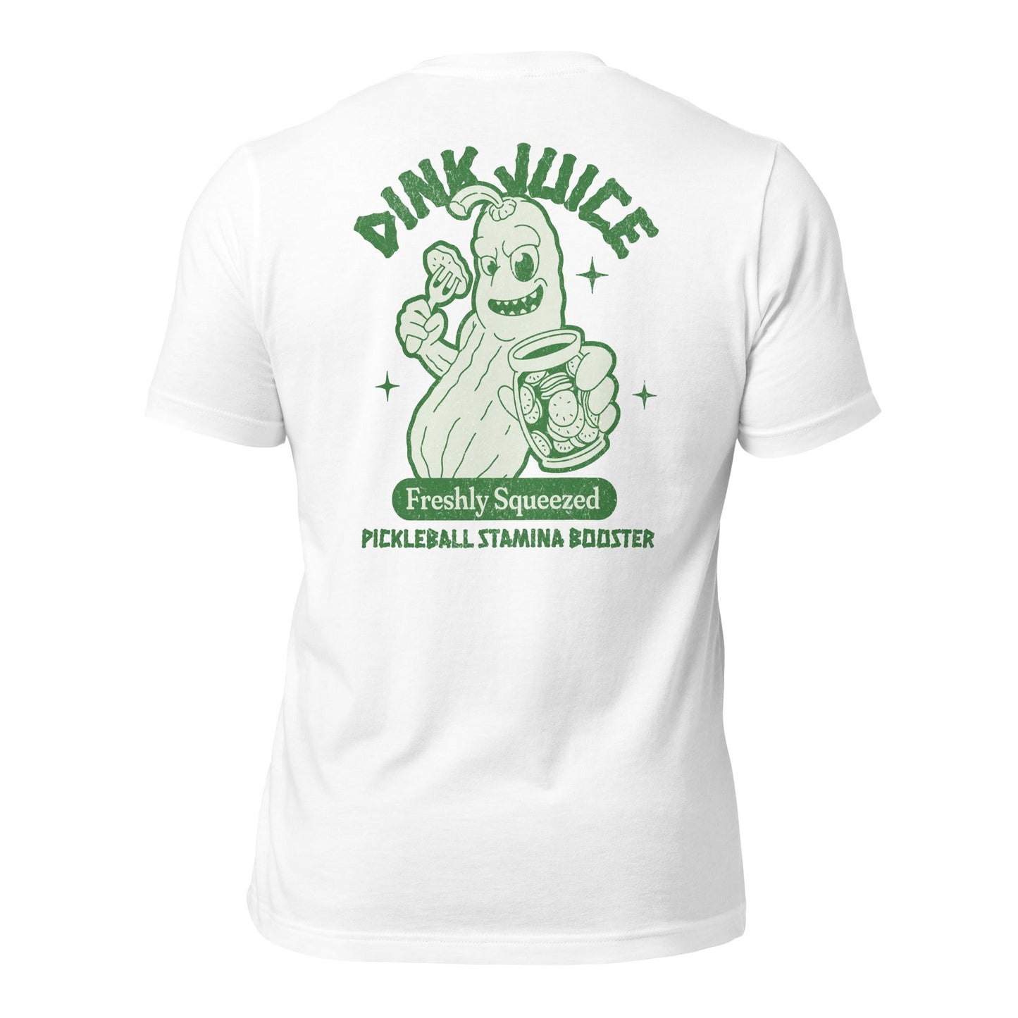 Casual Dinker- Dink Juice, Pickleball T-Shirt, White, Unisex