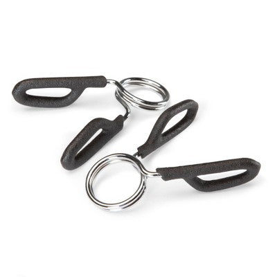 Marcy Standard Steel Barbell Spring Clip Collars, 2-Pack