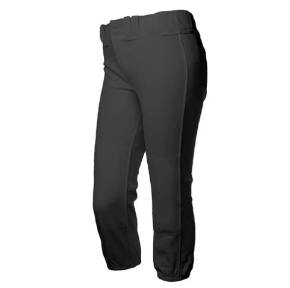 RIP-IT Youth Girls Pro 4-Way Stretch Softball Pants - Black, Size L