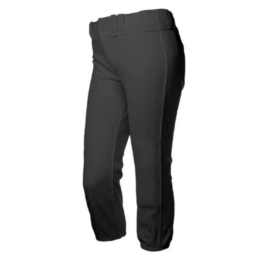 RIP-IT Youth Girls Pro 4-Way Stretch Softball Pants - Black, Size L