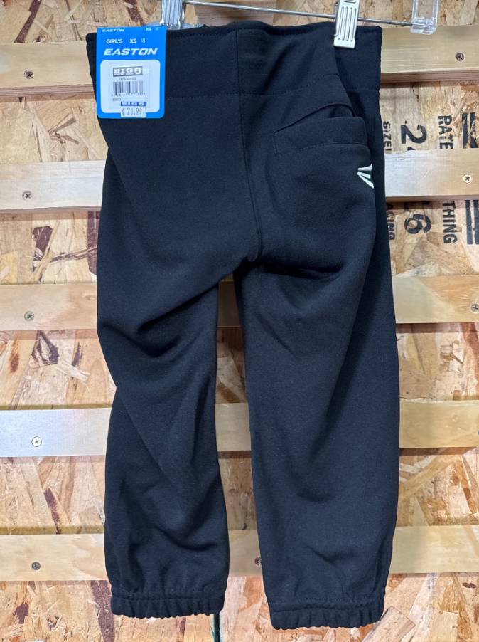 Easton Girls' Fastpitch Softball Pants - Black, Size XS
