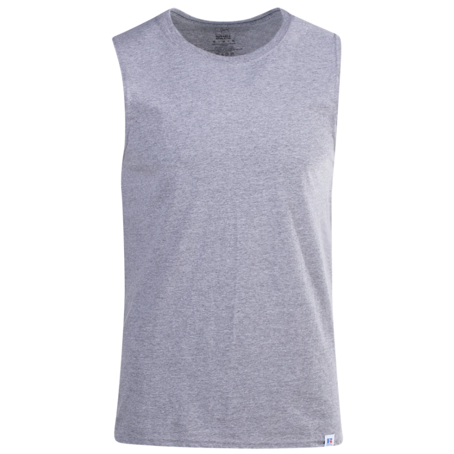 Russell Athletic Men's Elite Sleeveless Tank Top - Gray, Large
