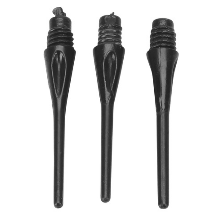 Accudart Replacement Soft Tip Dart Points - 12 Pack, Black