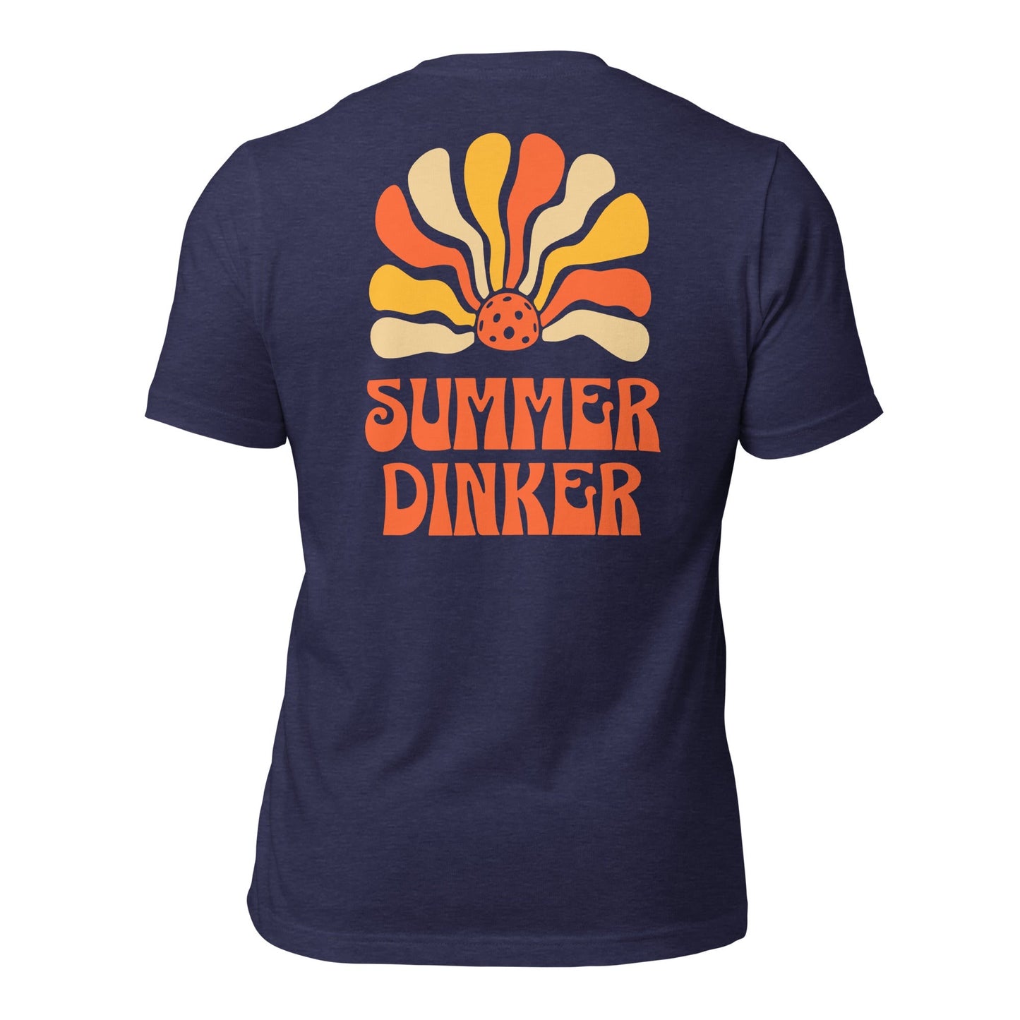 Casual Dinker Pickleball Co, Summer Dinker, Unisex T-shirt, Navy Heather