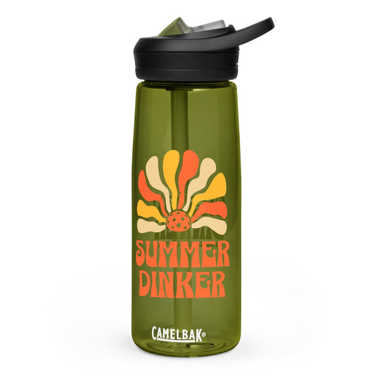 Casual Dinker- Summer Dinker Water Bottle, Olive