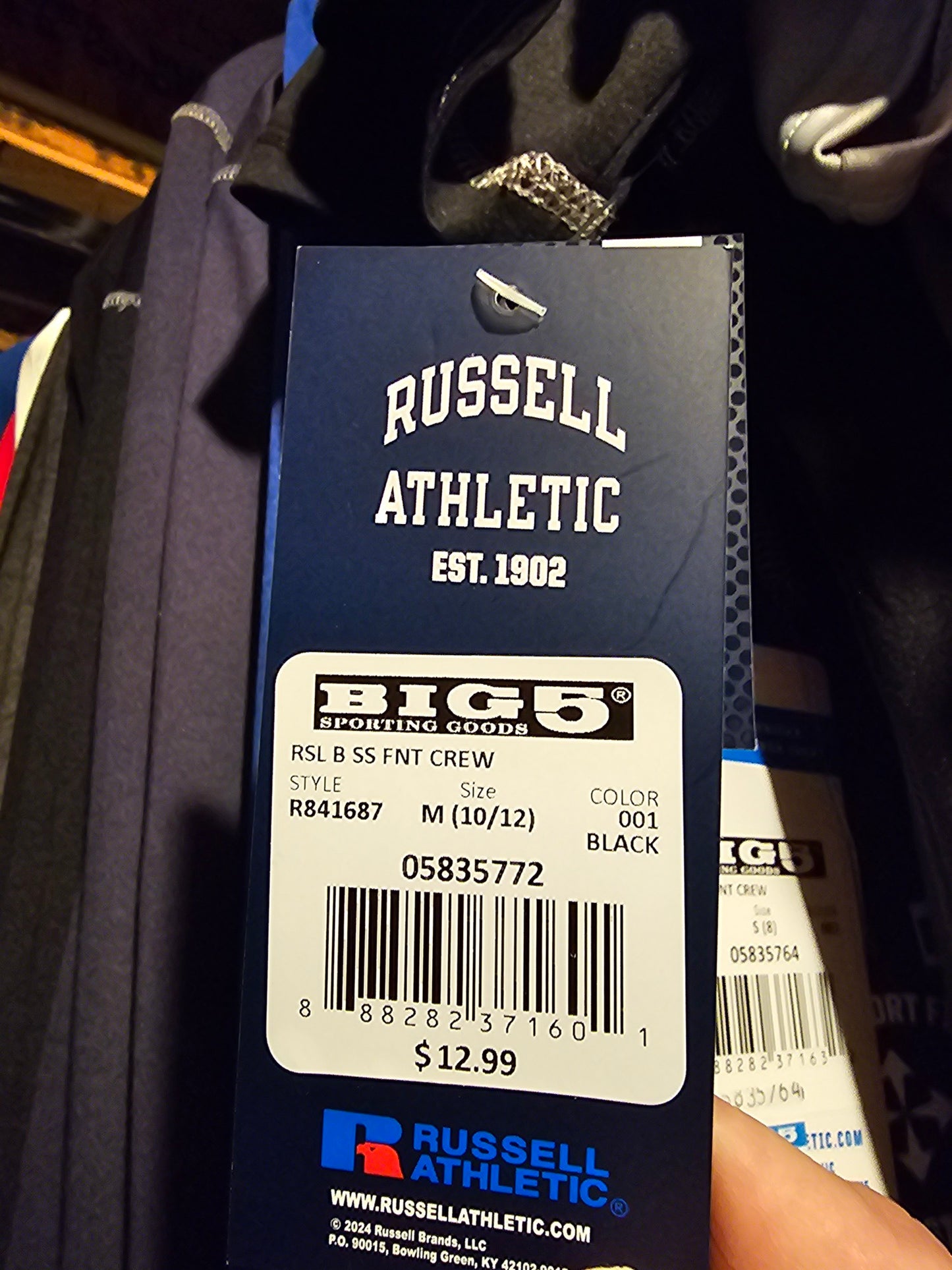Russell Athletic Boys' Short-Sleeve Performance Fitted Tee, Black - Size M