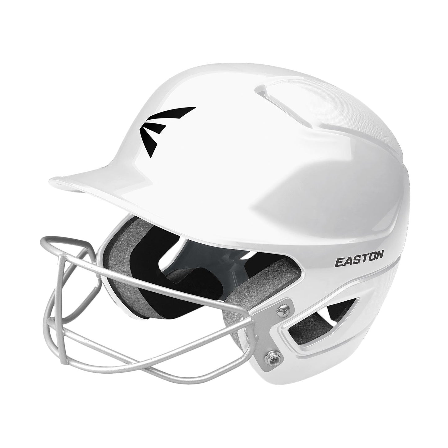 Easton Alpha Baseball & Softball Batting Helmet with Face Guard - White, One Size