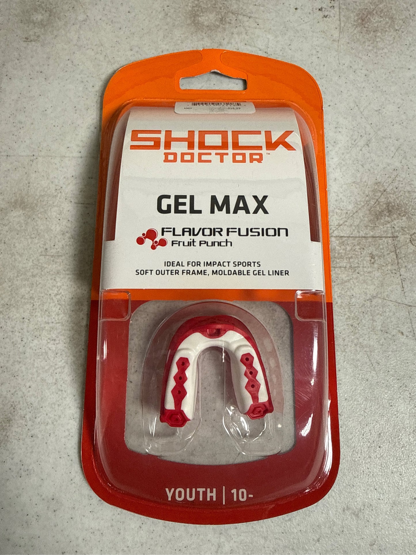 Shock Doctor Youth Gel Max Flavor Fusion Mouthguard - Fruit Punch