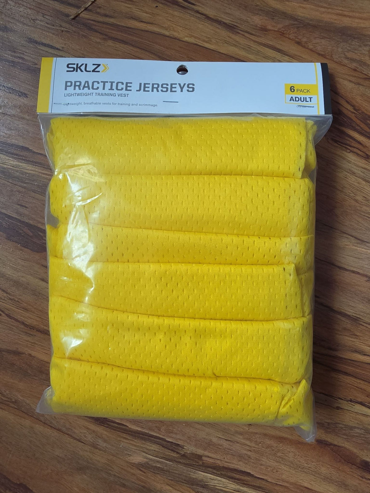SKLZ Adult Practice Scrimmage Vests - 6-Pack, Yellow