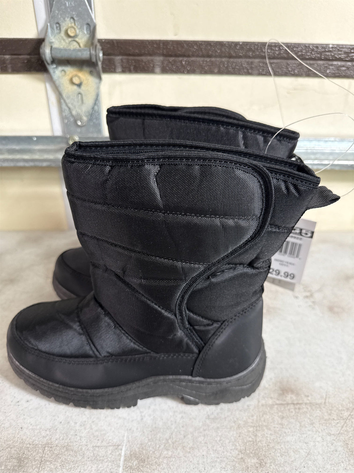 Kids' Black Winter Snow Boots - Size 5