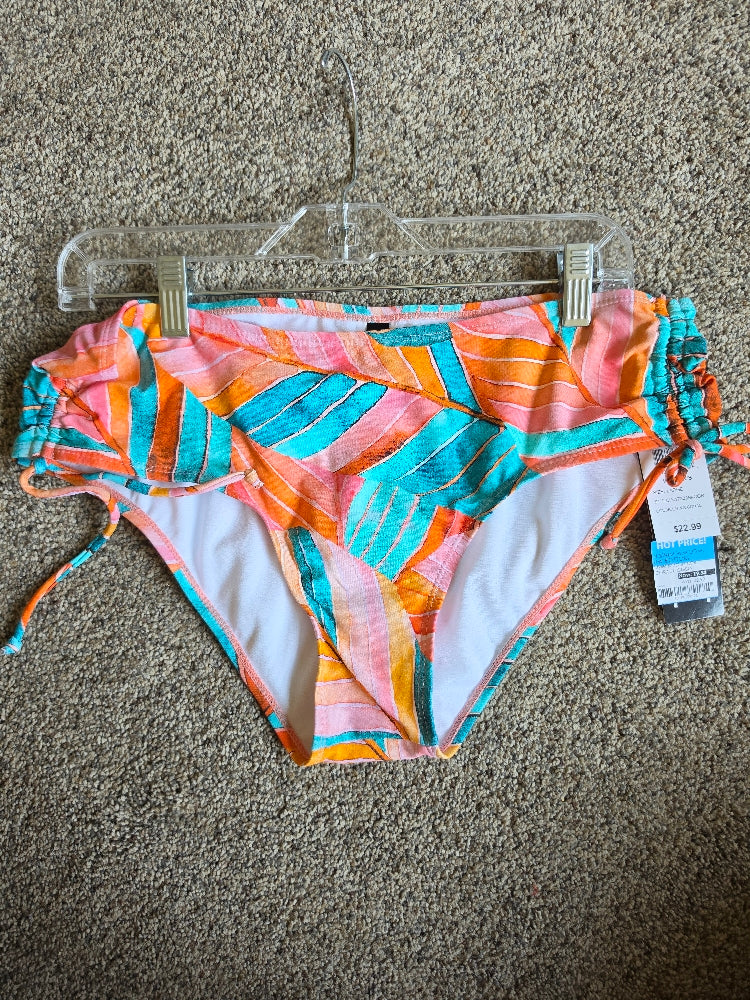 Next By Athena Women's Sunset Palms Midrise Side Cinch Swim Bottoms - Large