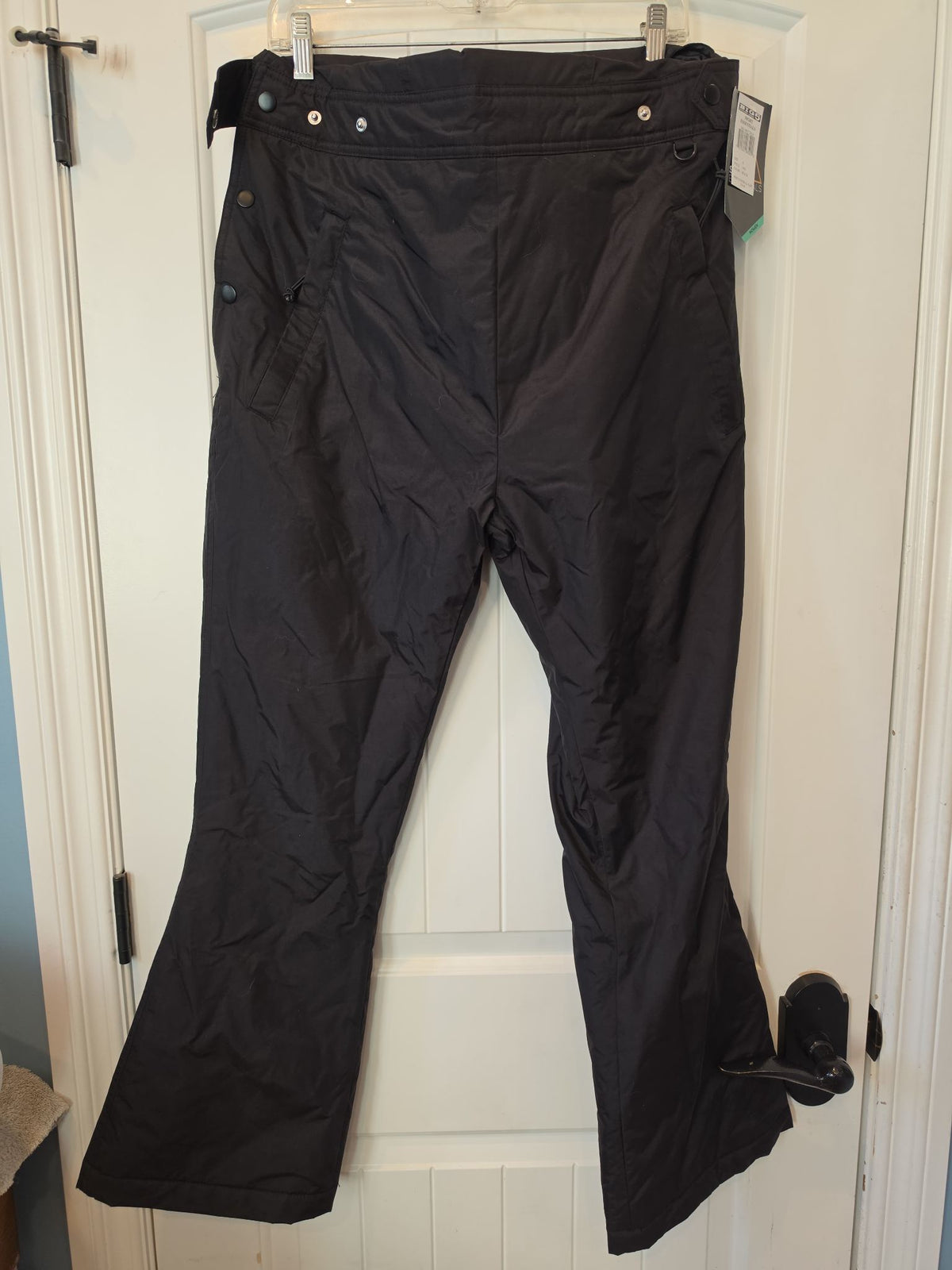 Sport Essentials Women's Black Snow Bib Pants, Size S