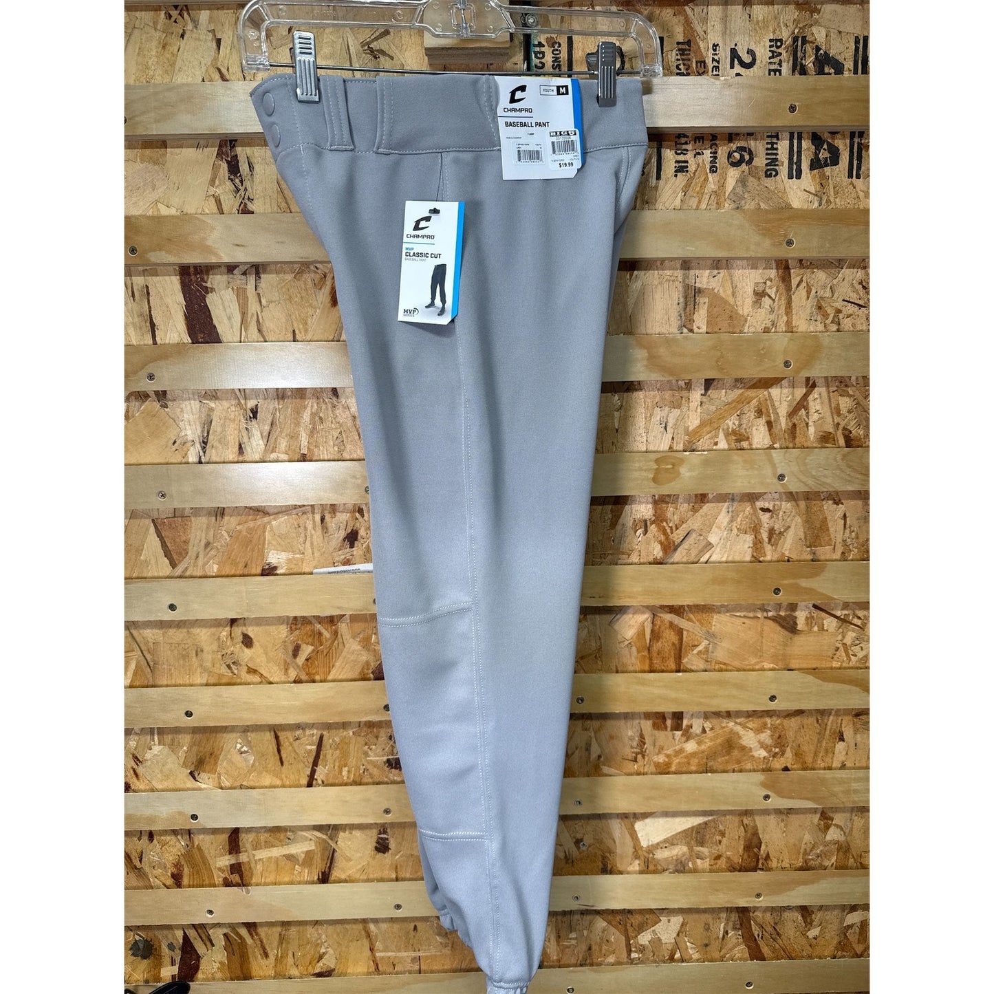 Champro Cycle Pull-Up Youth Baseball Pants with Belt Loops- M