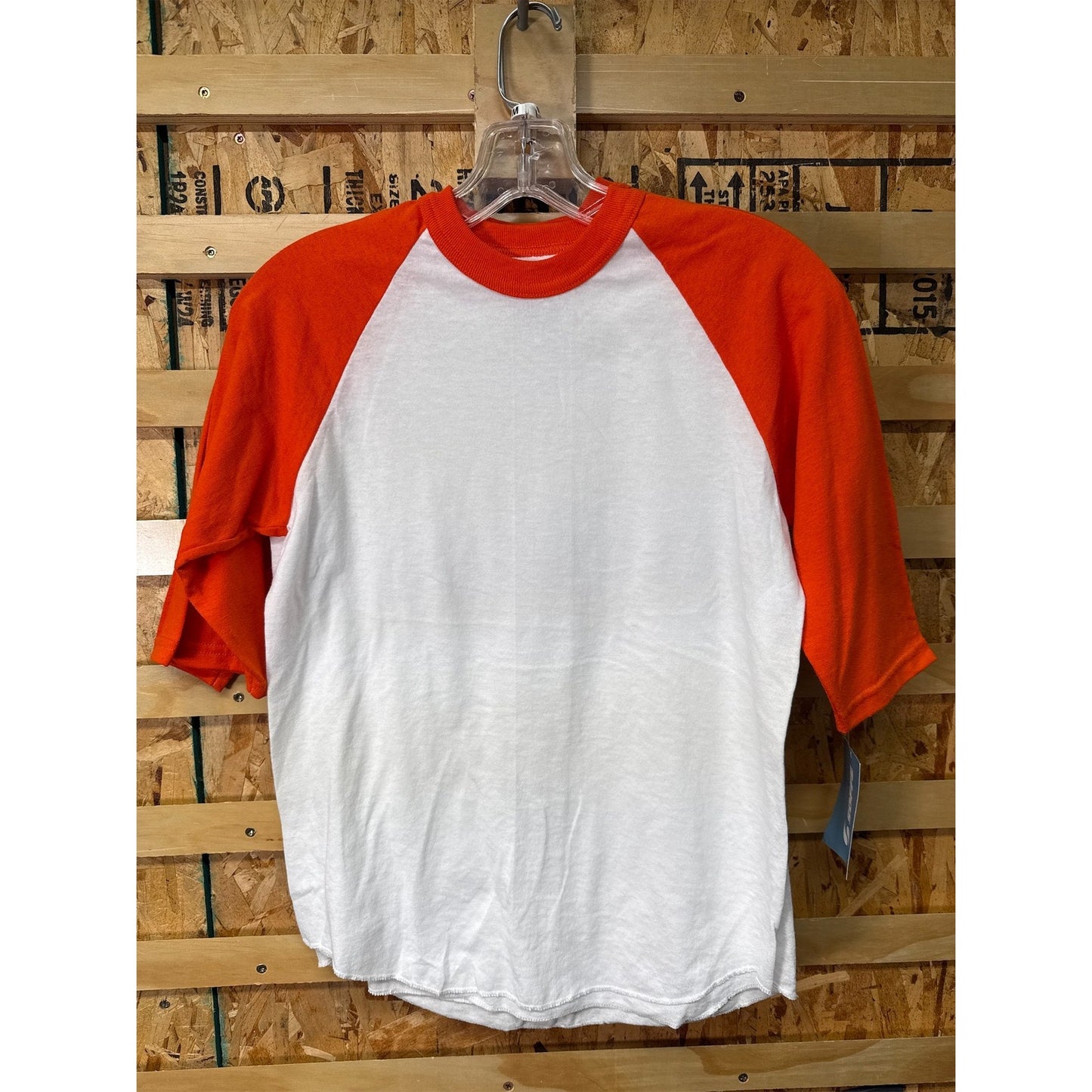 Soffe Youth Baseball/Softball 3/4 Sleeve Shirt, Orange - Med