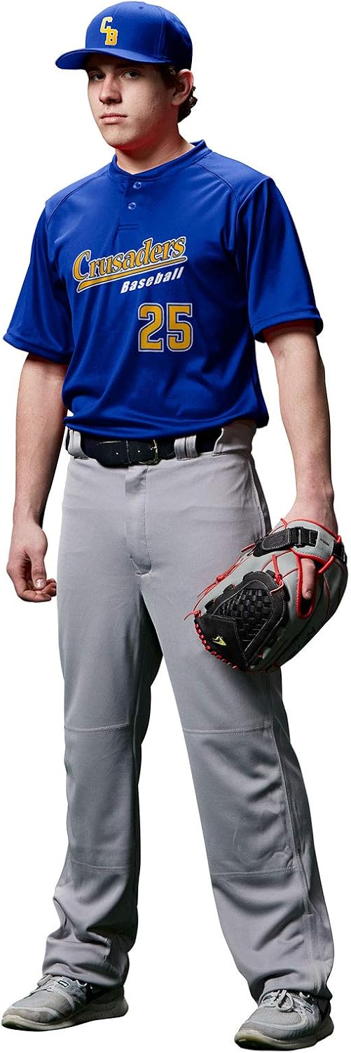 Champro Boys' MVP Open Bottom Relaxed Fit Baseball Pants