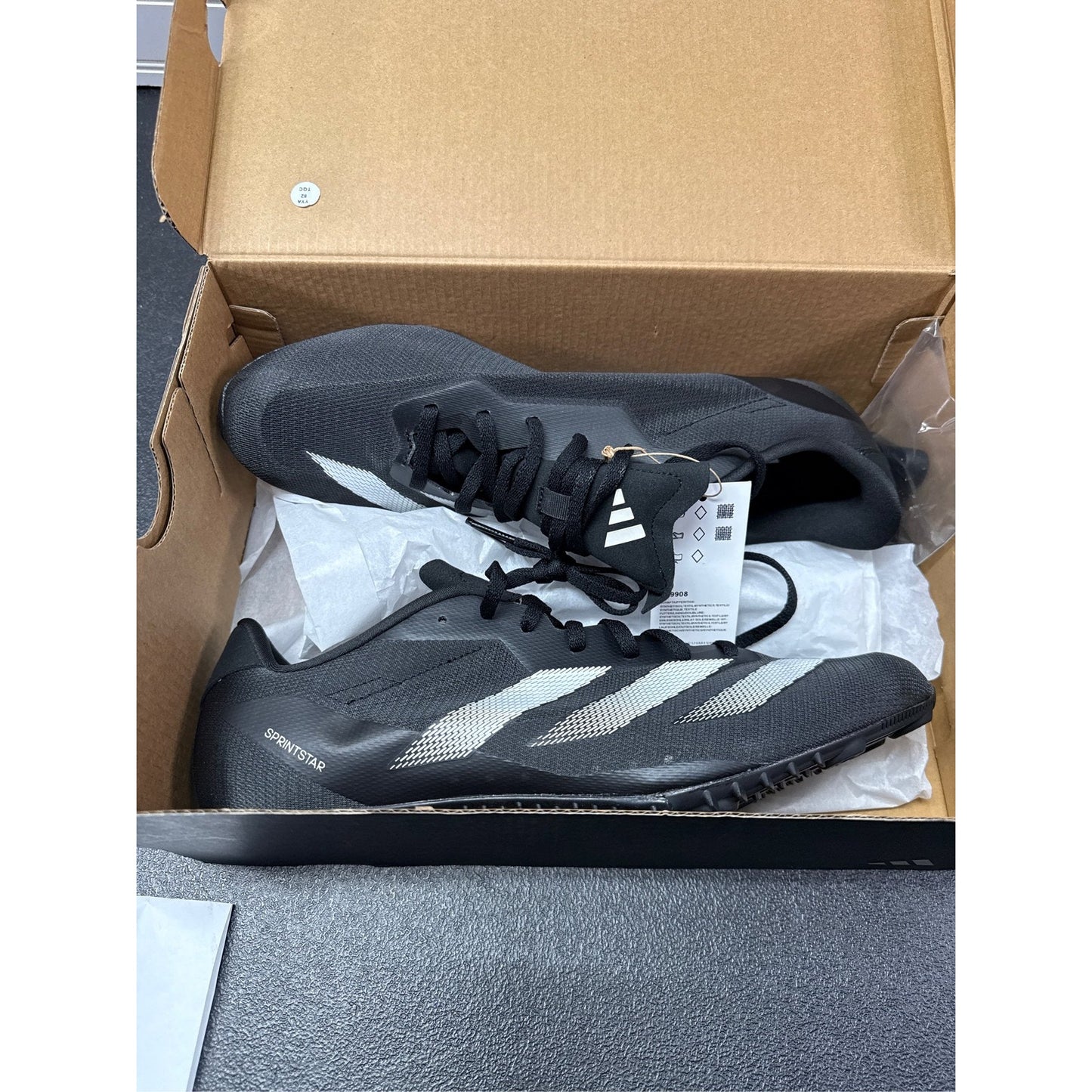 adidas Men's Sprintstar Track and Field Cleats for Speed and Support, 12M/13W