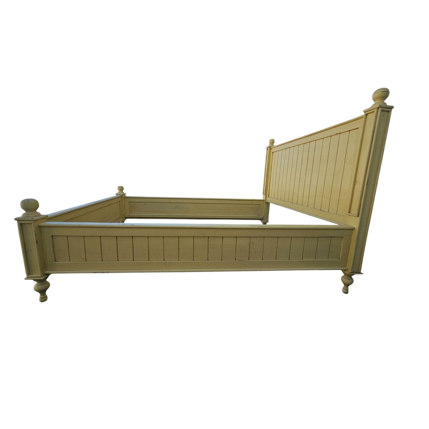 Bungalow Beadboard Queen Bed Frame