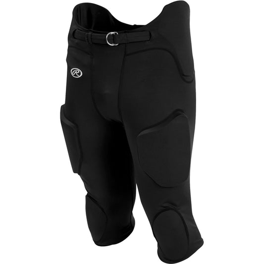 Rawlings Kids 2XL Padded Football Pants - Black, Performance & Protection