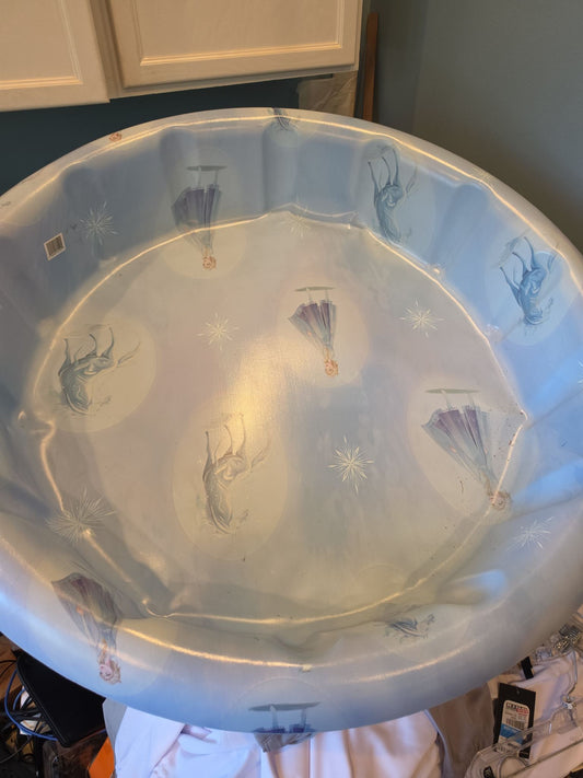 42-Inch Frozen Elsa Hard Plastic Kiddie Pool, Light Blue