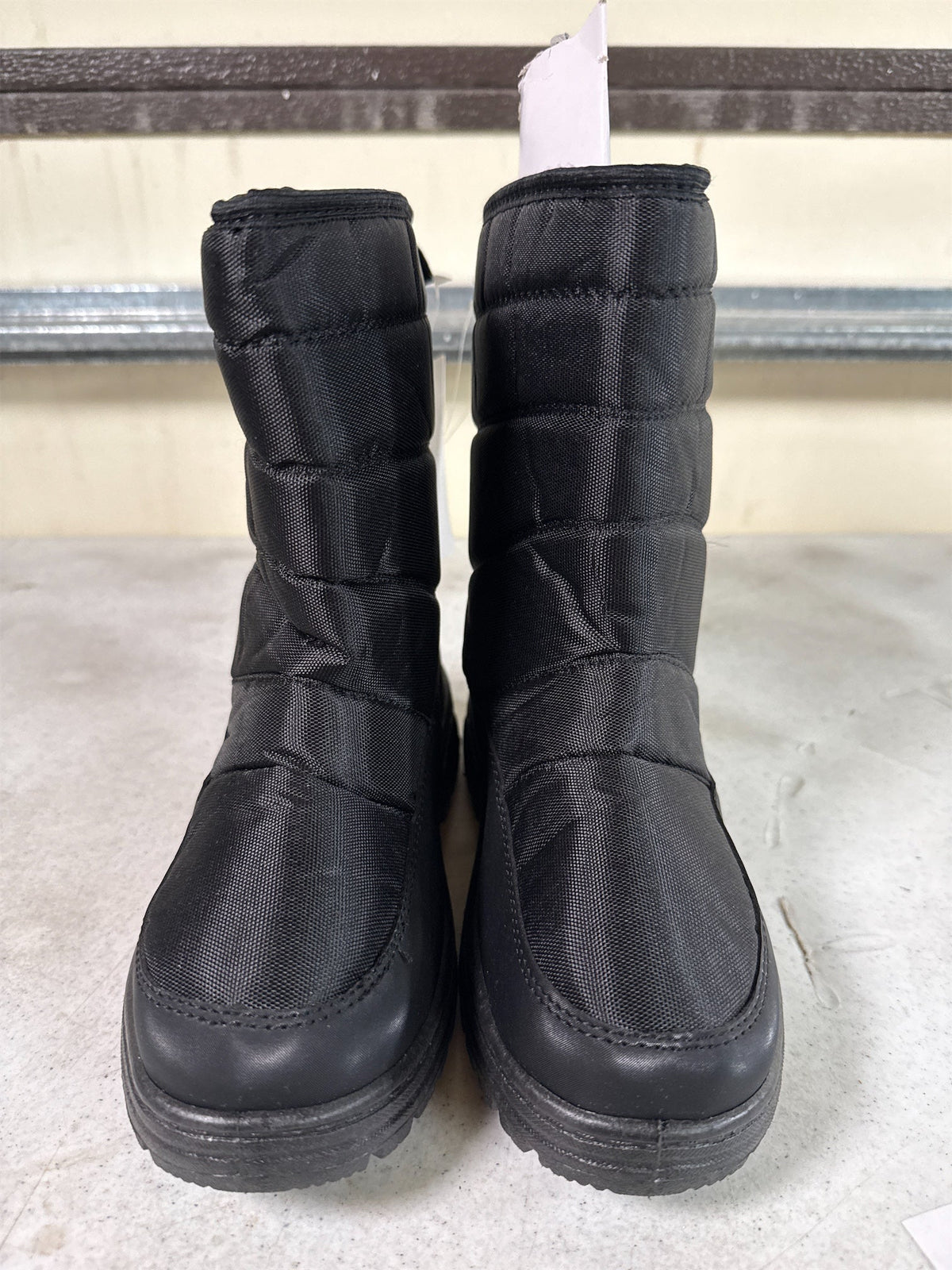 Boys' Black Quilted Winter Snow Boots - Size 3
