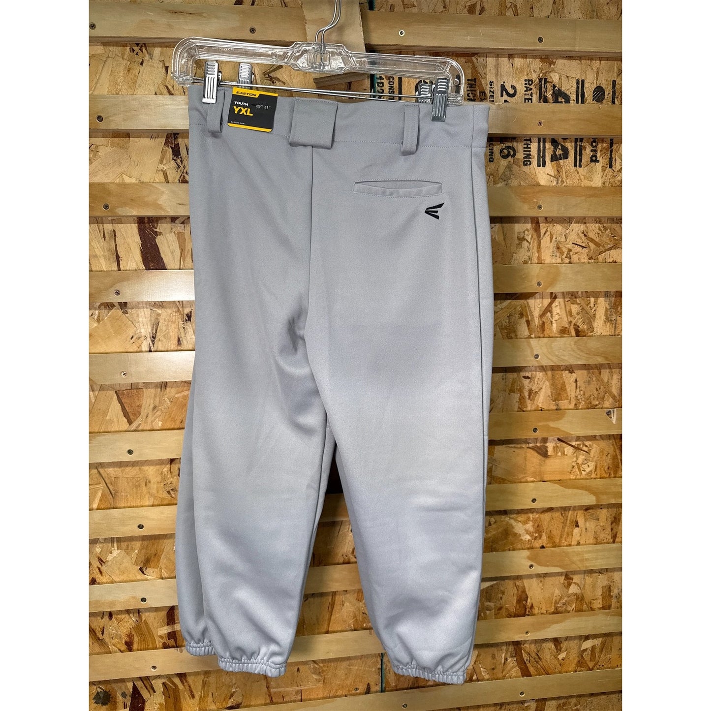 Easton Youth Pro Pull-Up Baseball Pants- Grey Youth XL