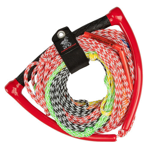 Airhead 8-Section Water Ski Rope with Radius Handle, Multicolor