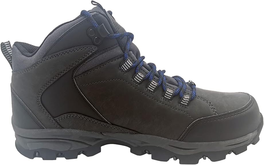 Nevados Glacier Men's Water Resistant Hiking Boots - Grey/Black, Size 8