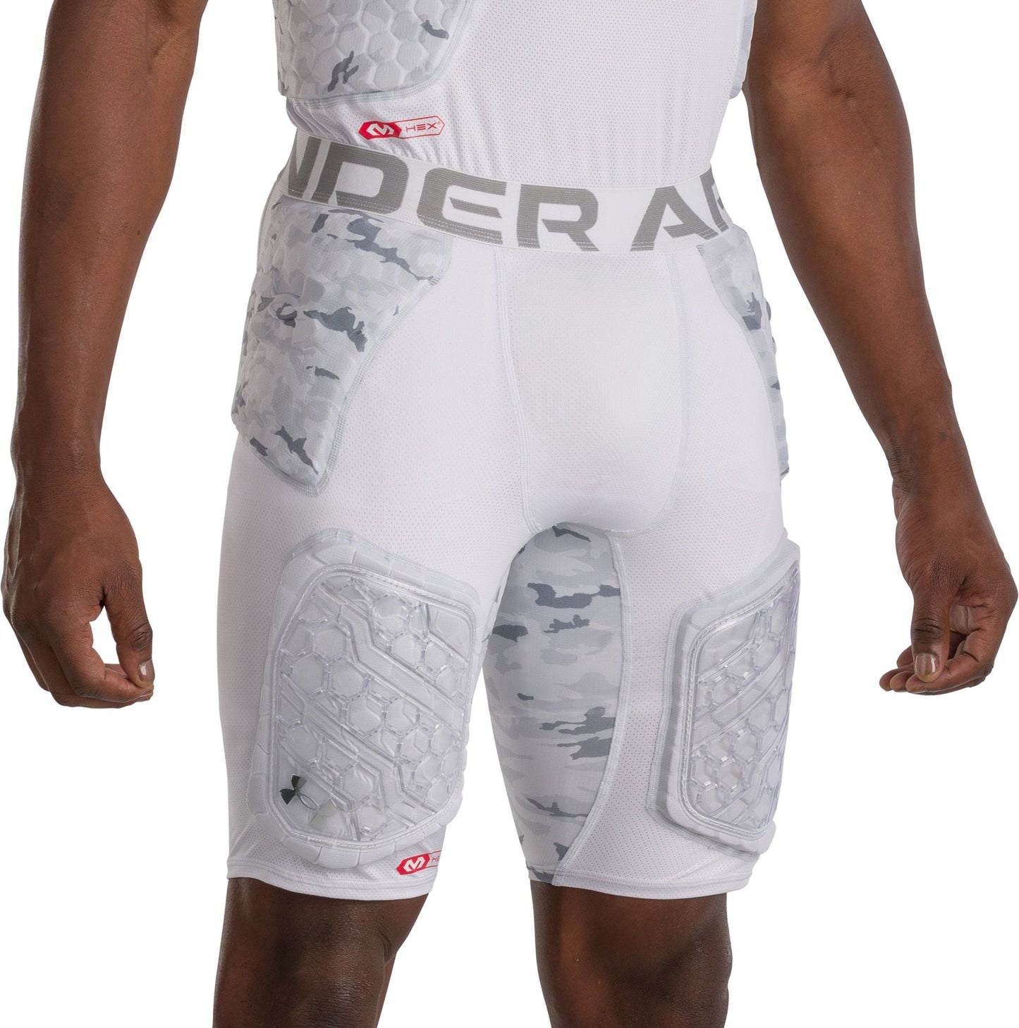 Under Armour Pro 5-Pad Football Girdle - White Camo, Large