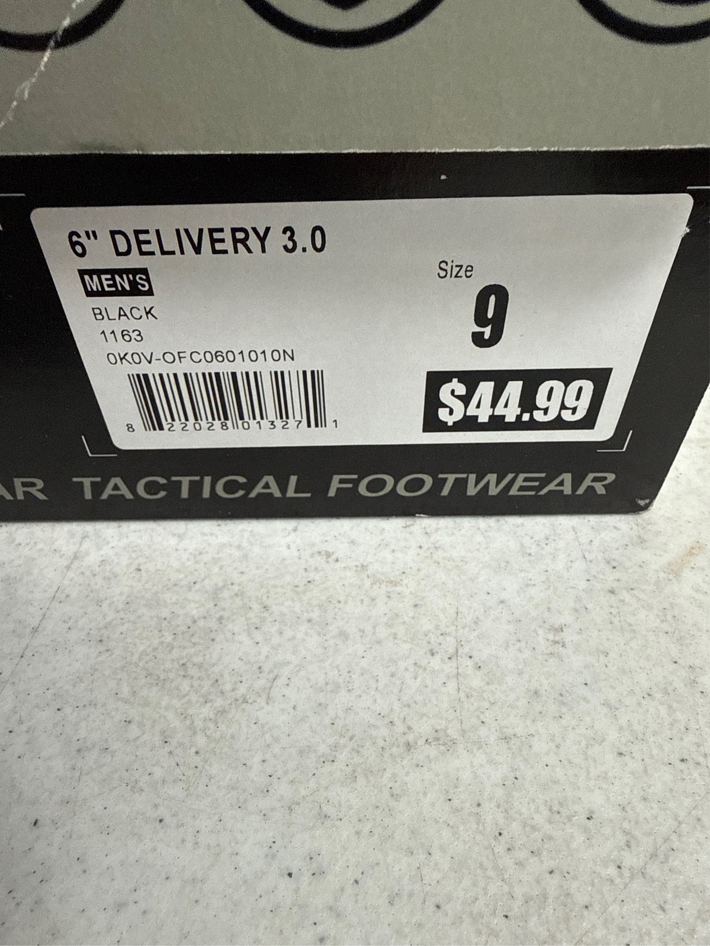 Response Gear Men's Delivery 3.0 6-Inch Service Boots - Black, Size 9