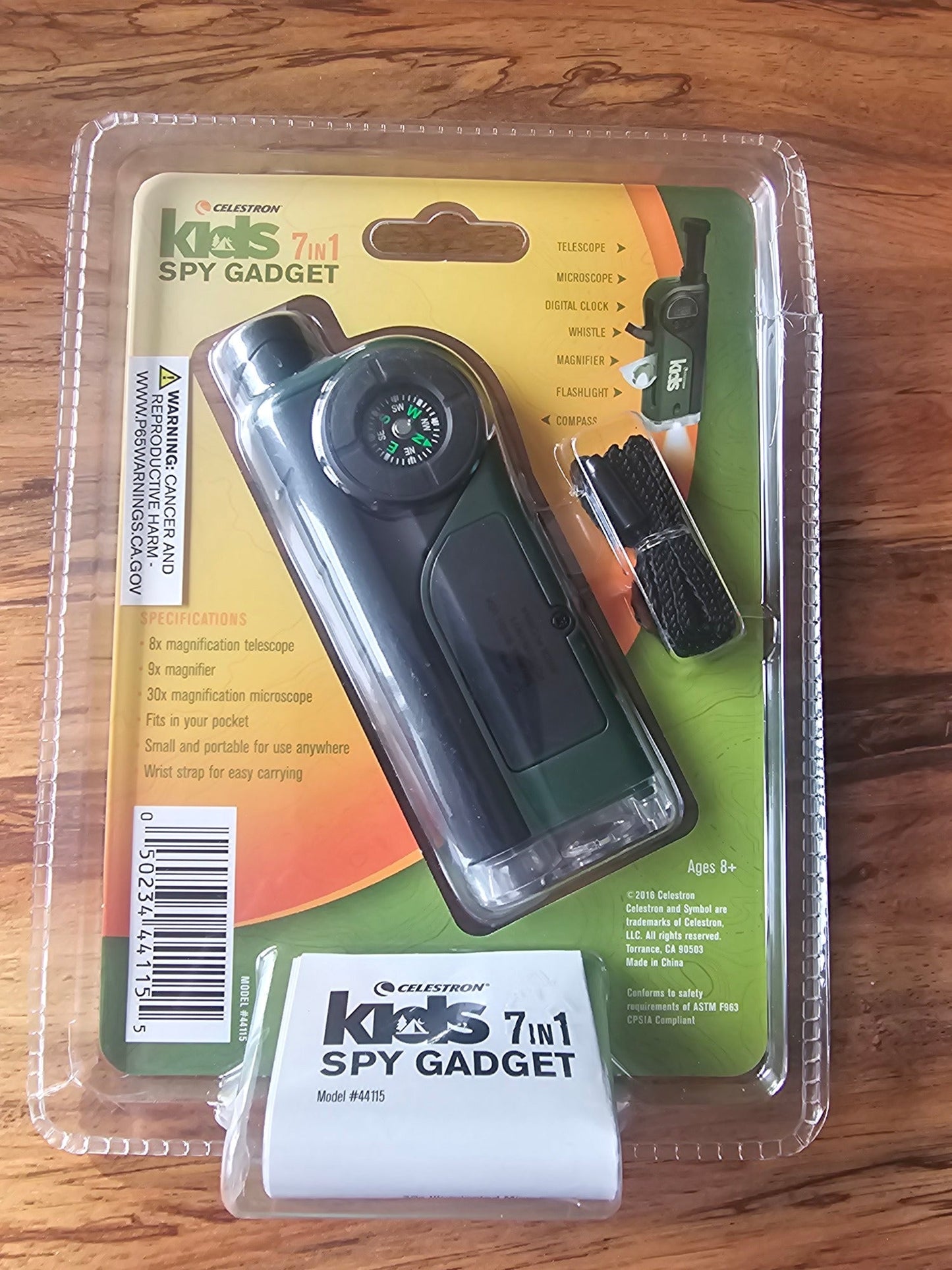 Celestron Kids 7-in-1 Spy Gadget and Outdoor Exploration Tool - Green