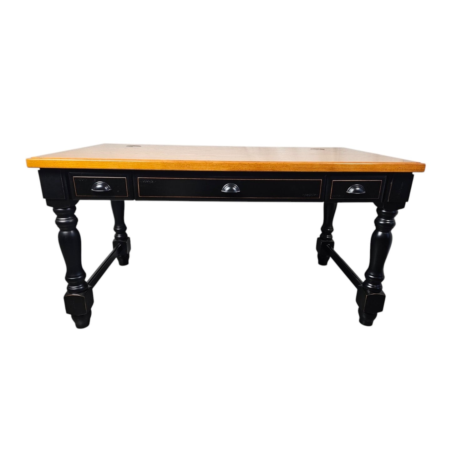 Hardwood Writing Table Desk with Storage Drawers