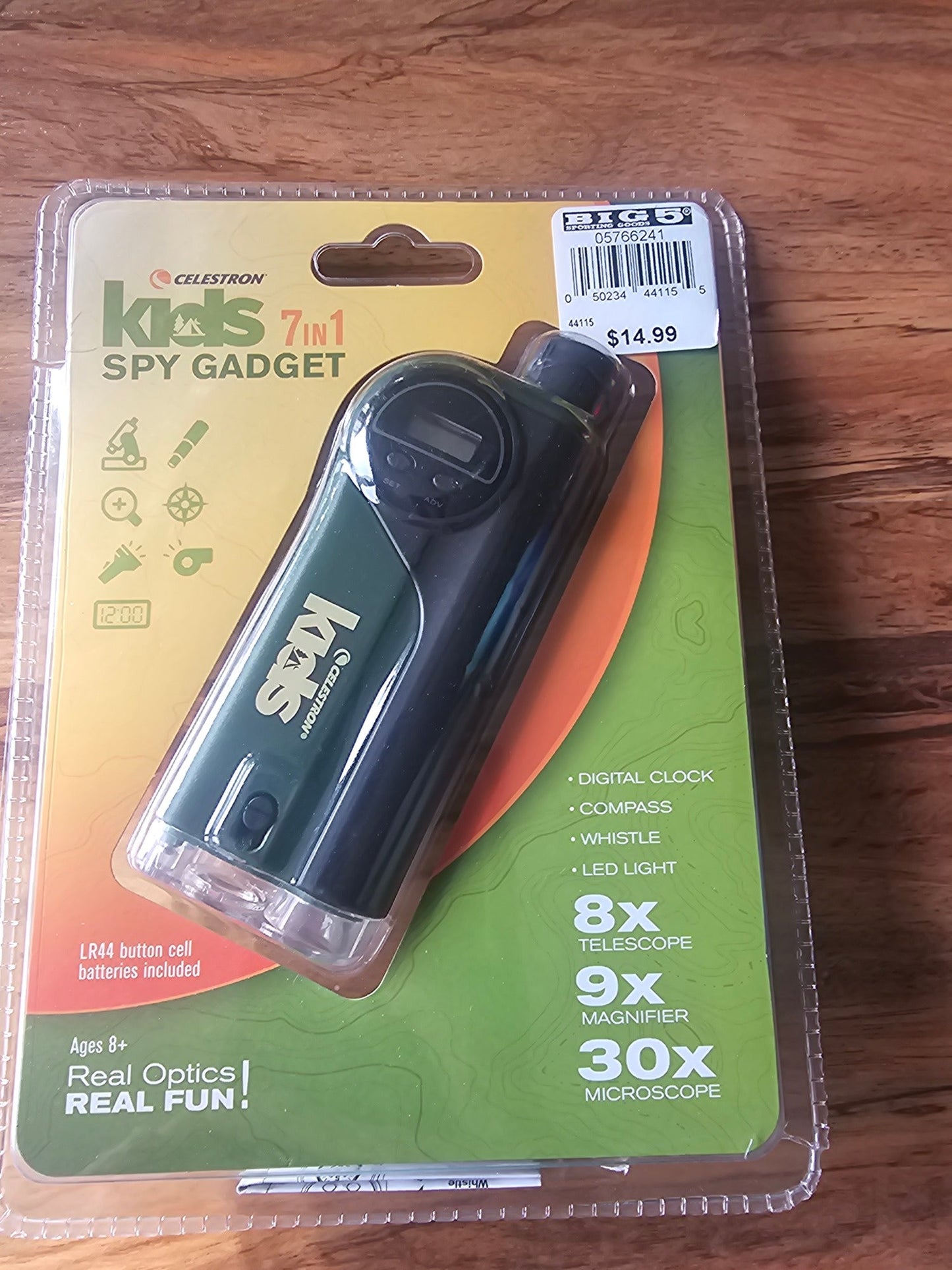 Celestron Kids 7-in-1 Spy Gadget and Outdoor Exploration Tool - Green
