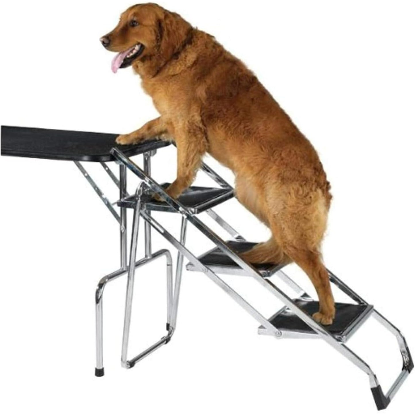 Master Equipment TP38403 Steel Portable Pet Stairs for Older Dogs, 30" height=