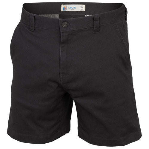 Laguna Men's Flat Front Chino Shorts - Black - Size 36